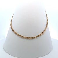 Classic Oval 18K Gold Chain Necklace