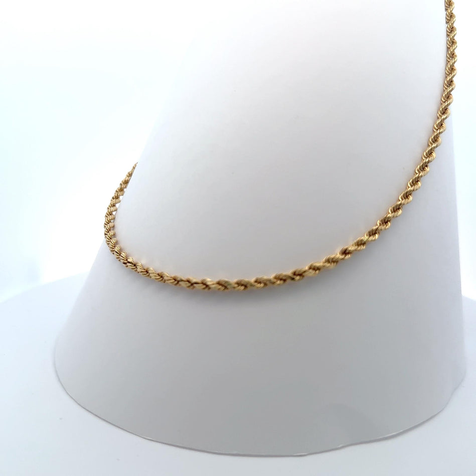 Regal Rope 18K Gold Chain Necklace