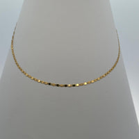 Luminous Oval 18K Gold Chain Necklace