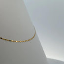 Luminous Oval 18K Gold Chain Necklace