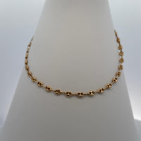 Refined Oval 18K Gold Chain Necklace