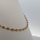 Refined Oval 18K Gold Chain Necklace