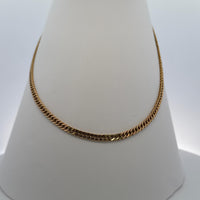 Curb Elegance 18K Gold Chain Necklace