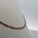 Curb Elegance 18K Gold Chain Necklace