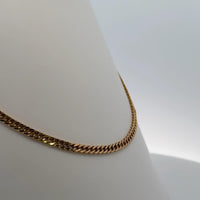 Curb Elegance 18K Gold Chain Necklace